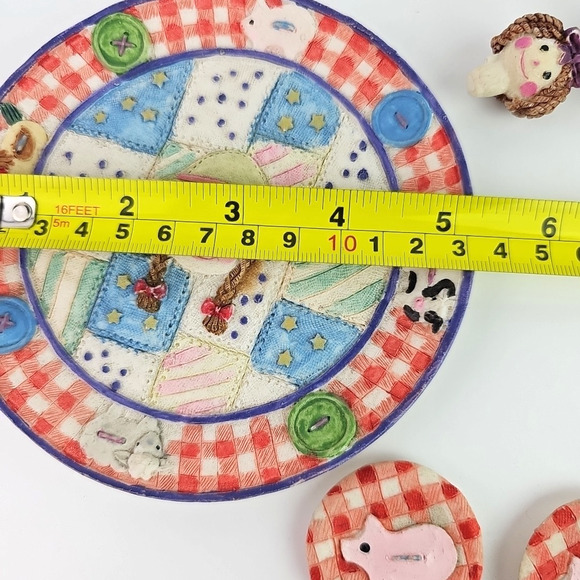 Raggedy Anne & Andy Popular Imports 1997 Ceramic Tea Set Collectors 10 pc Set - Picture 7 of 10